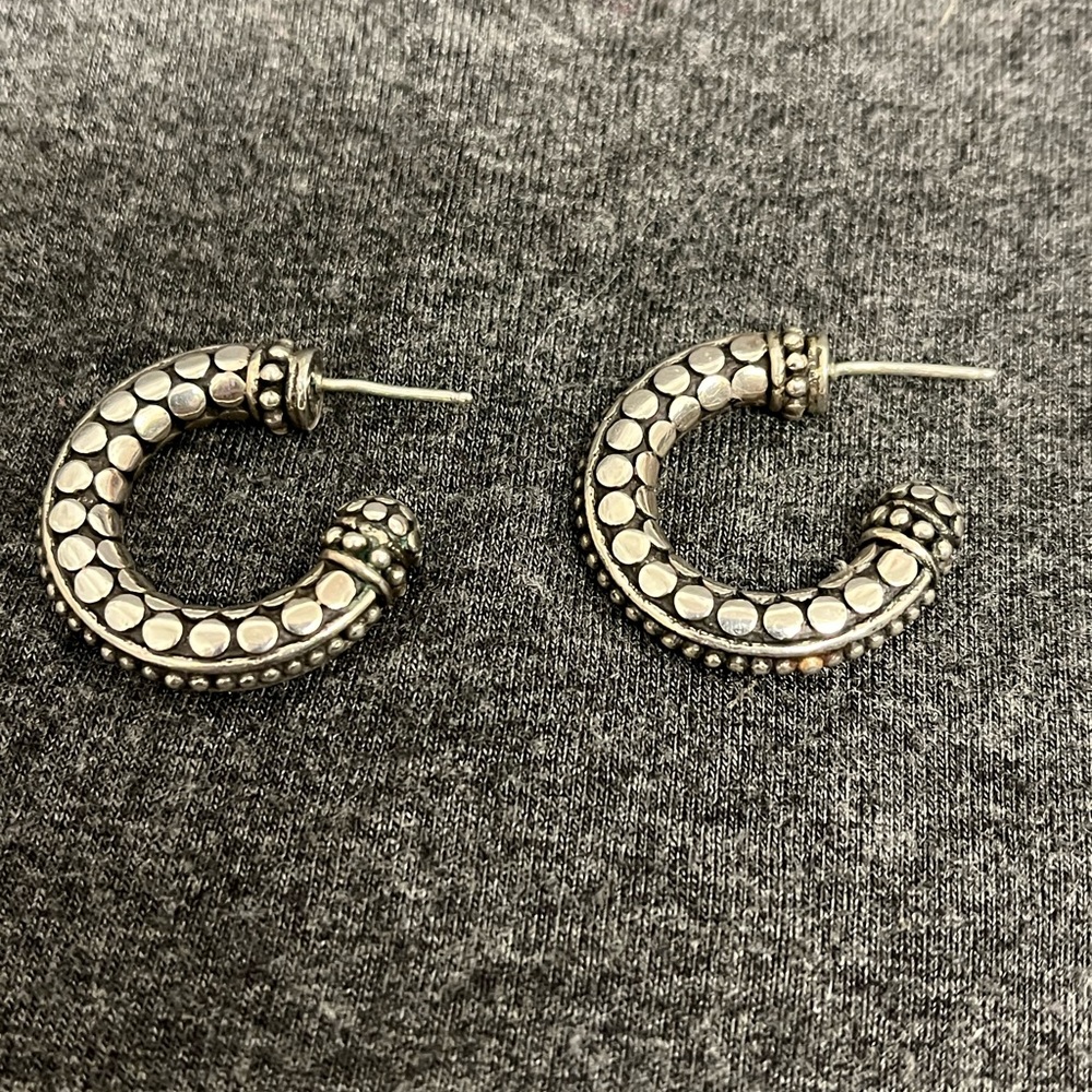 Vintage John Hardy Dot Small
Hoop Earrings